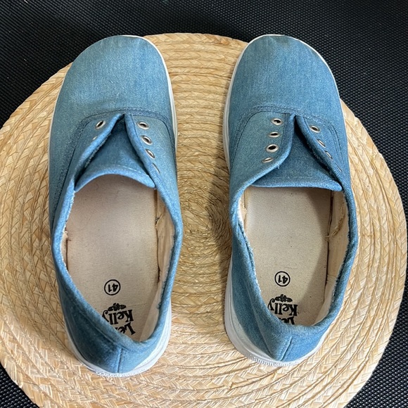 Lelli Kelly Platform Denim Jeans Canvas Sneakers size 41 - Picture 8 of 12